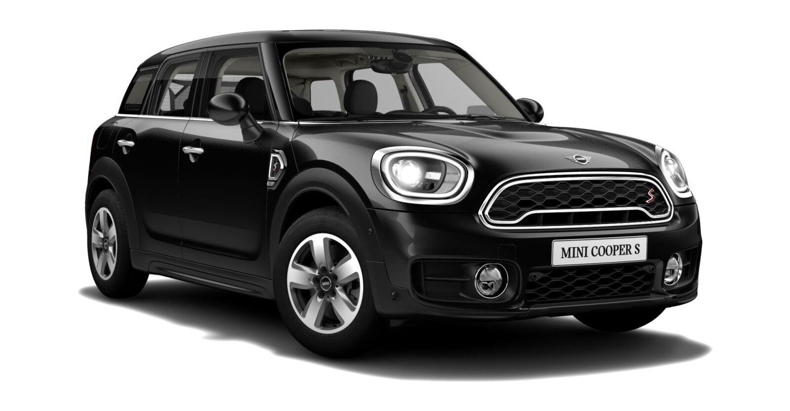 MINI Cooper S Countryman in Schwarz von vorne MINI Cooper S Countryman in Schwarz von vorne