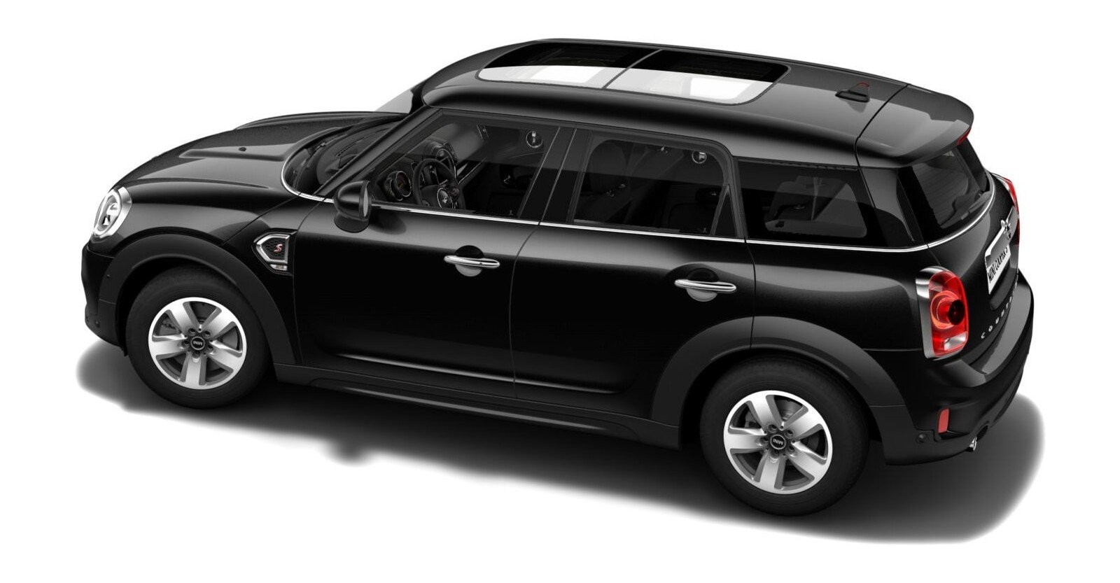 MINI MINI Countryman in Schwarz von hinten