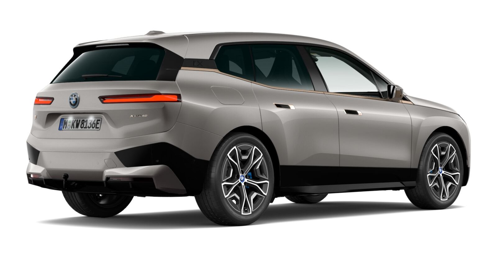 BMW BMW I in Grau von hinten BMW BMW I in Grau von hinten