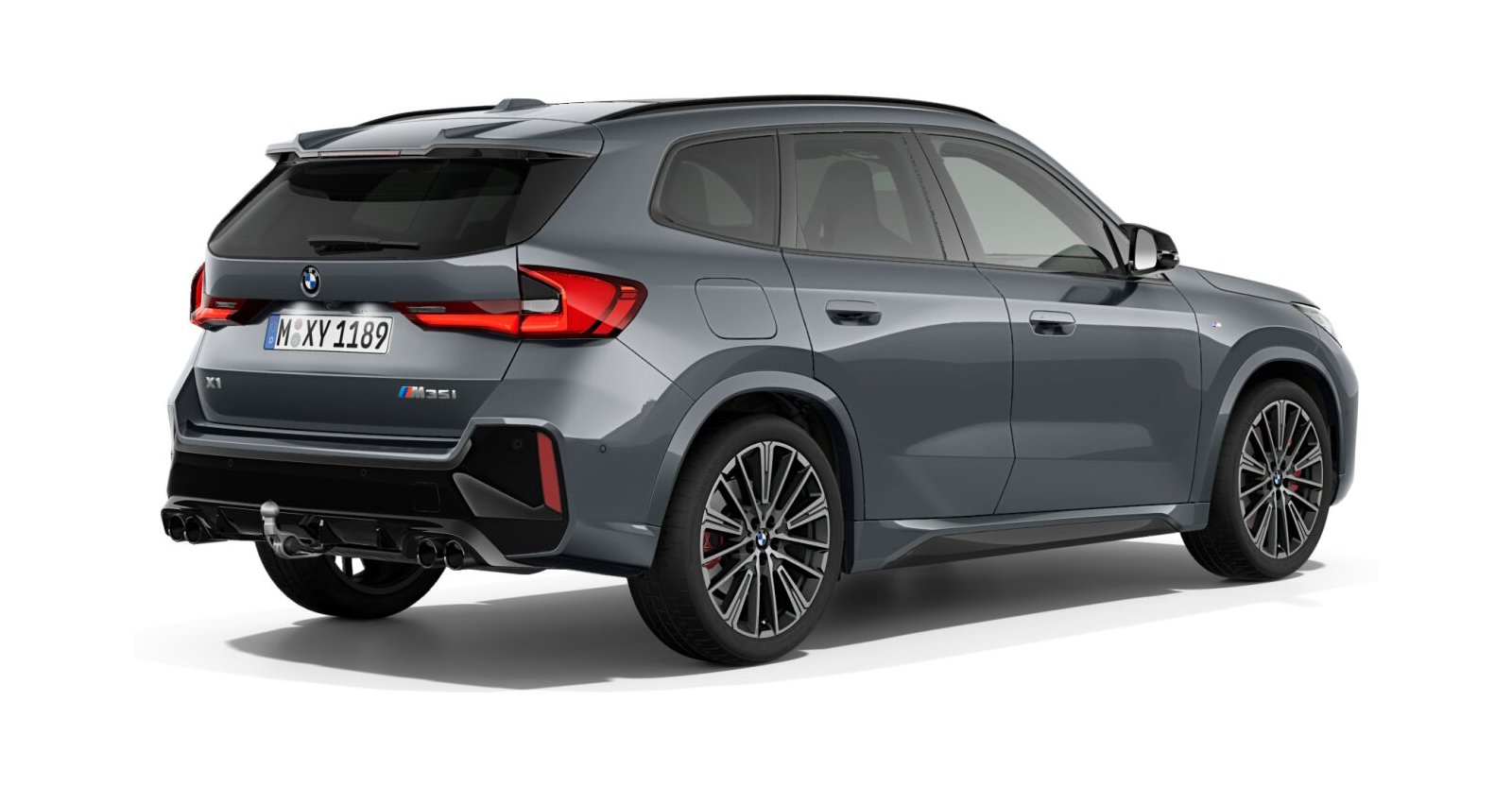 BMW BMW X in Grau von hinten BMW BMW X in Grau von hinten