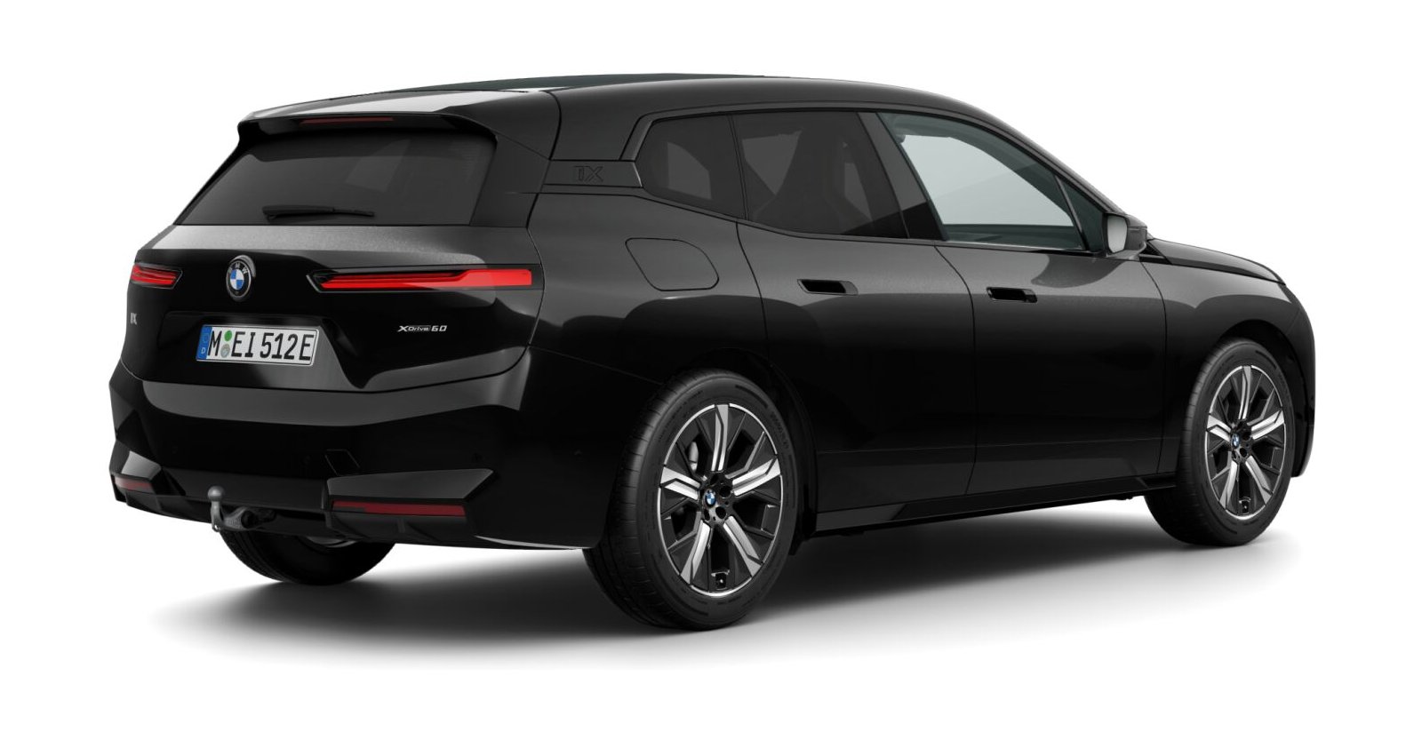 BMW BMW I in Schwarz von hinten BMW BMW I in Schwarz von hinten