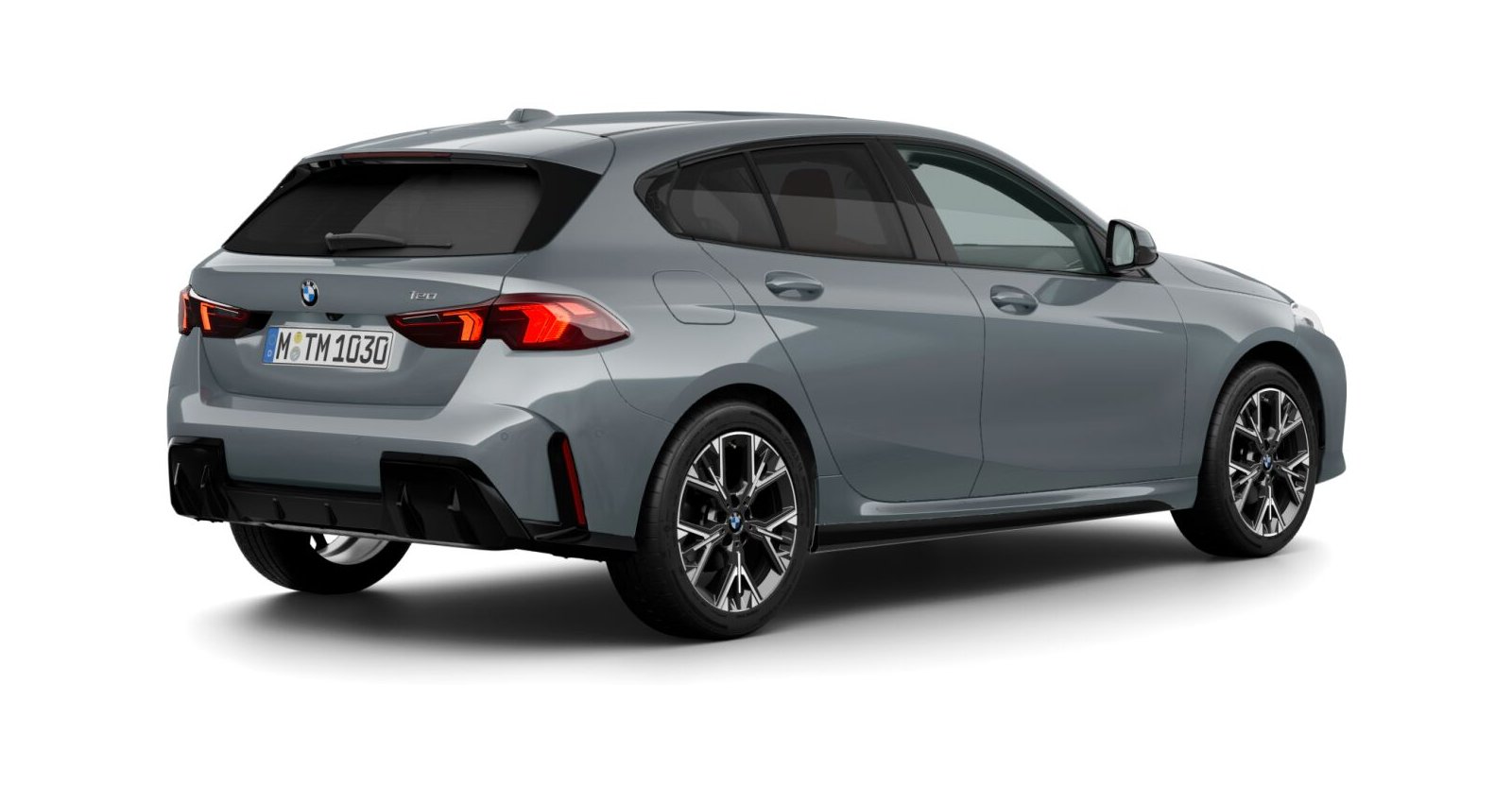 BMW BMW 1er in Grau von hinten BMW BMW 1er in Grau von hinten