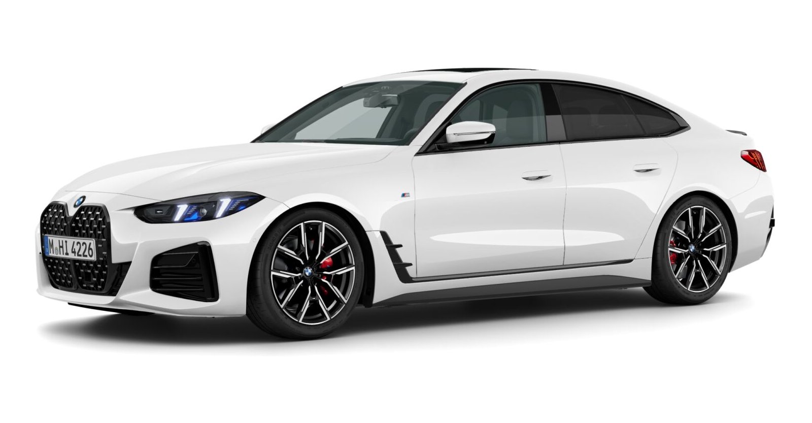 BMW BMW 4er in Weiß von vorne