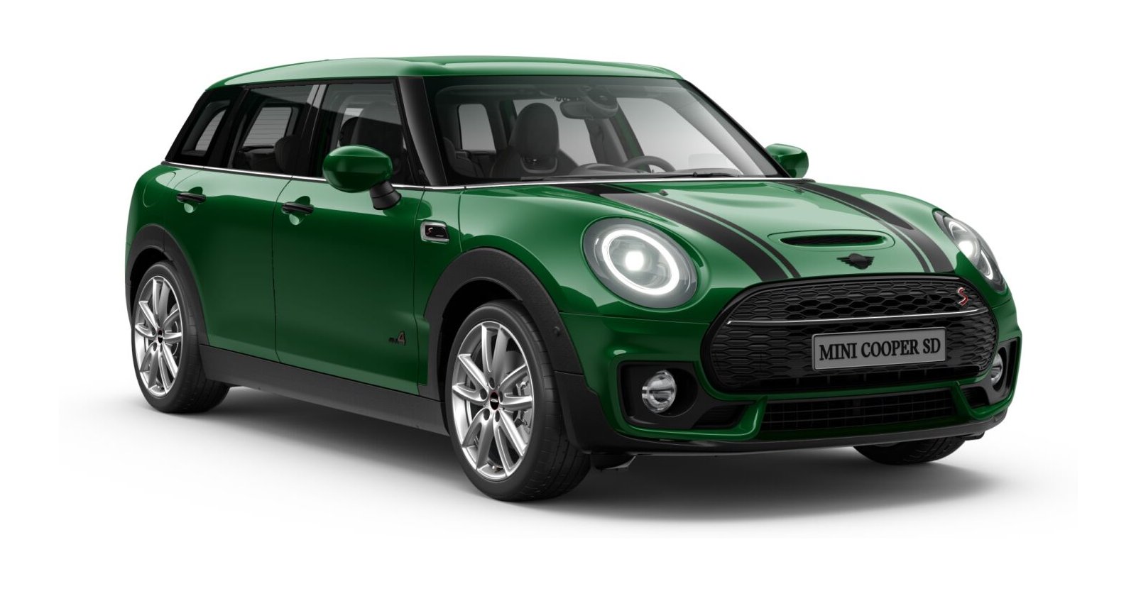 MINI MINI Clubman in Grün von vorne MINI MINI Clubman in Grün von vorne
