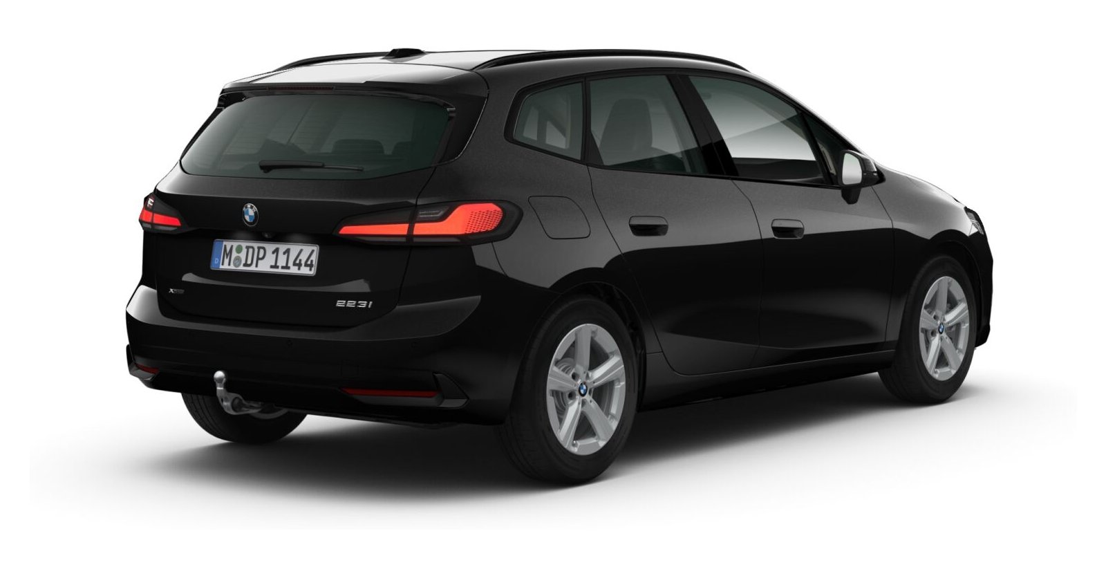 BMW BMW 2er in Schwarz von hinten