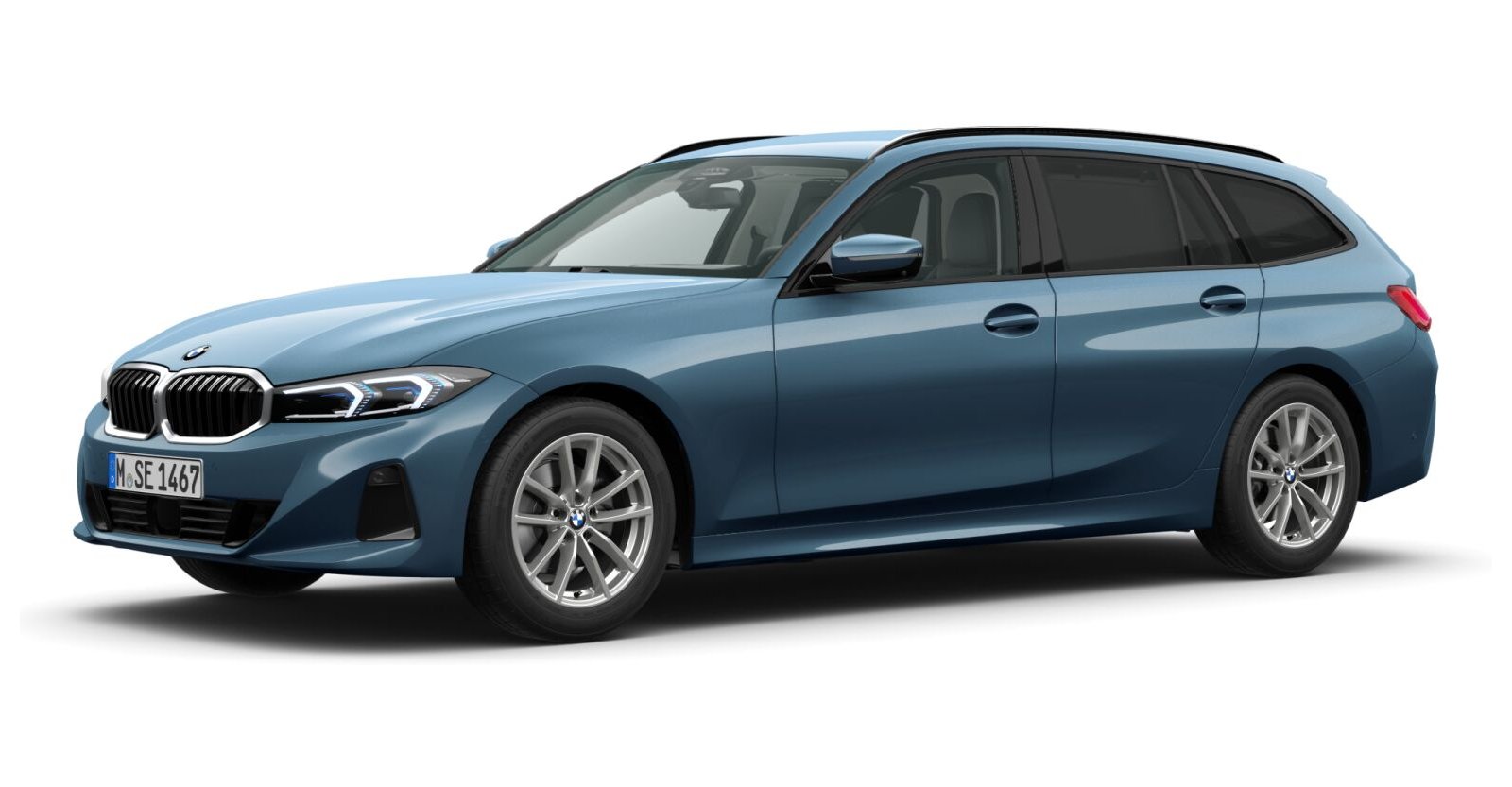 BMW BMW 3er in Blau von vorne