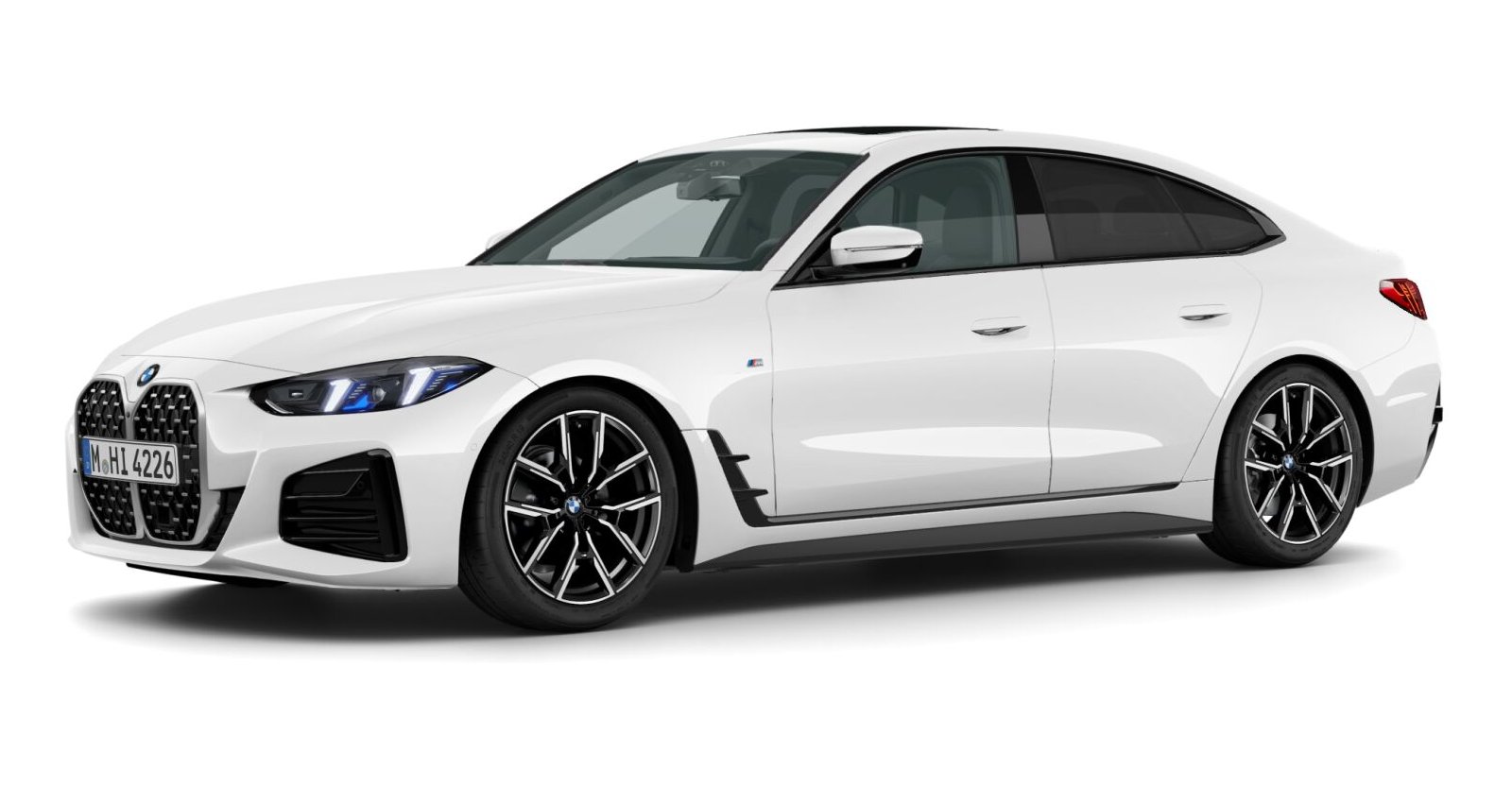 BMW BMW 4er in Weiß von vorne BMW BMW 4er in Weiß von vorne