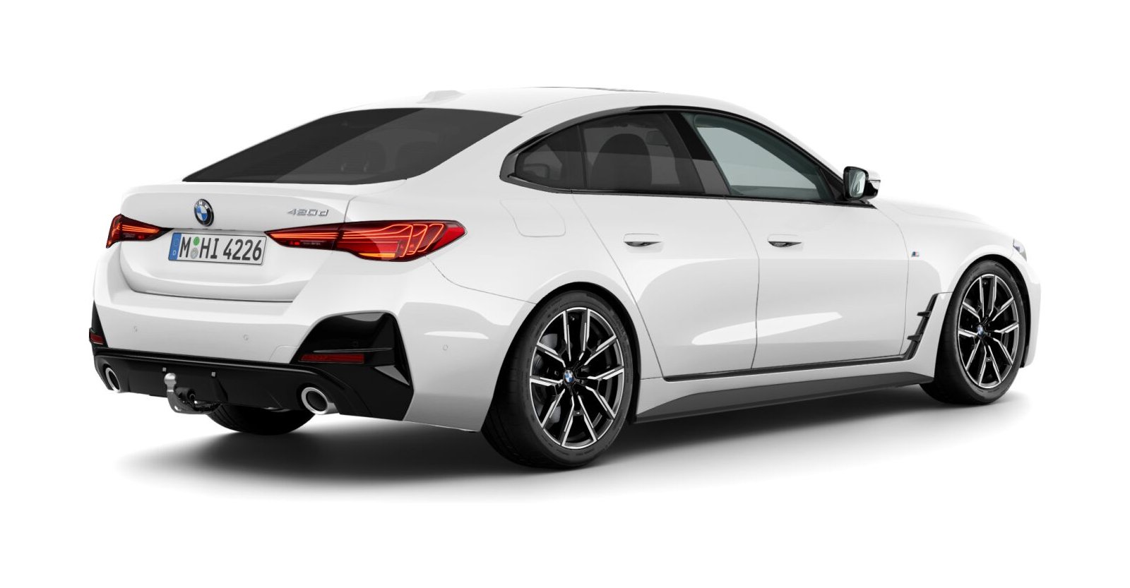 BMW BMW 4er in Weiß von hinten BMW BMW 4er in Weiß von hinten