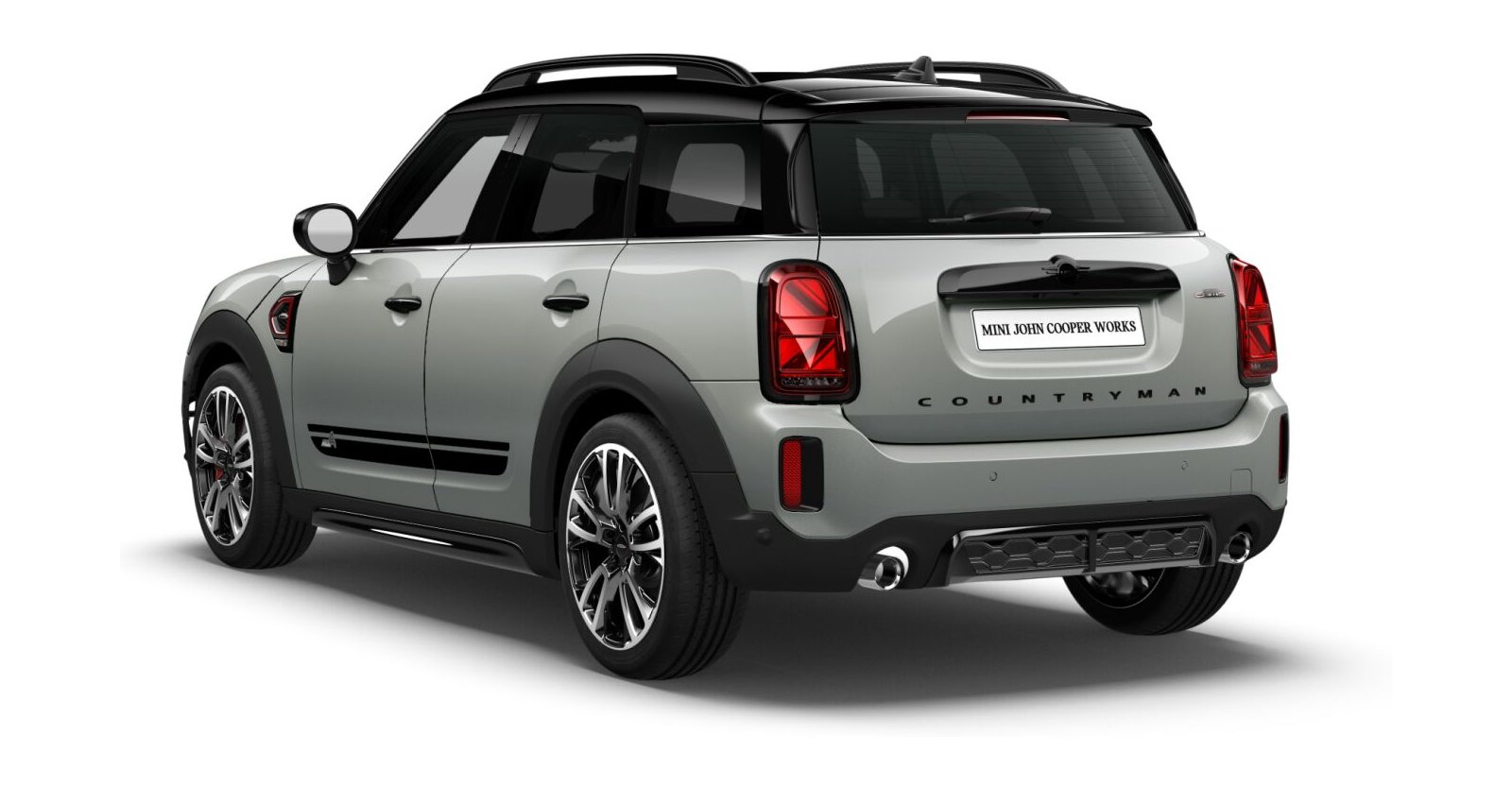 MINI MINI Countryman in Silber von hinten MINI MINI Countryman in Silber von hinten