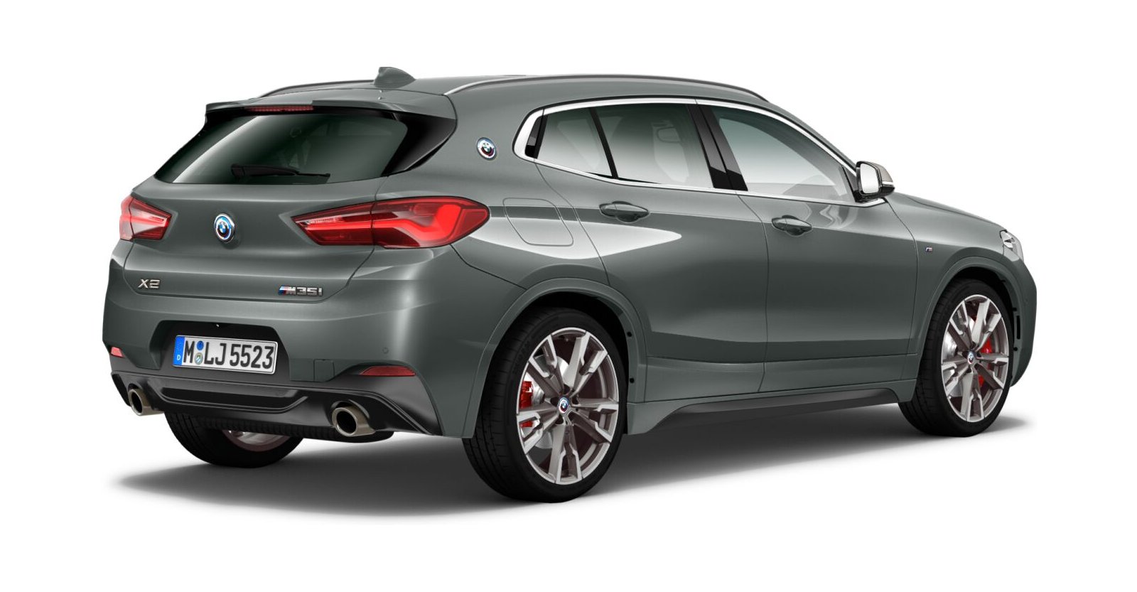 BMW BMW X in Grau von hinten BMW BMW X in Grau von hinten