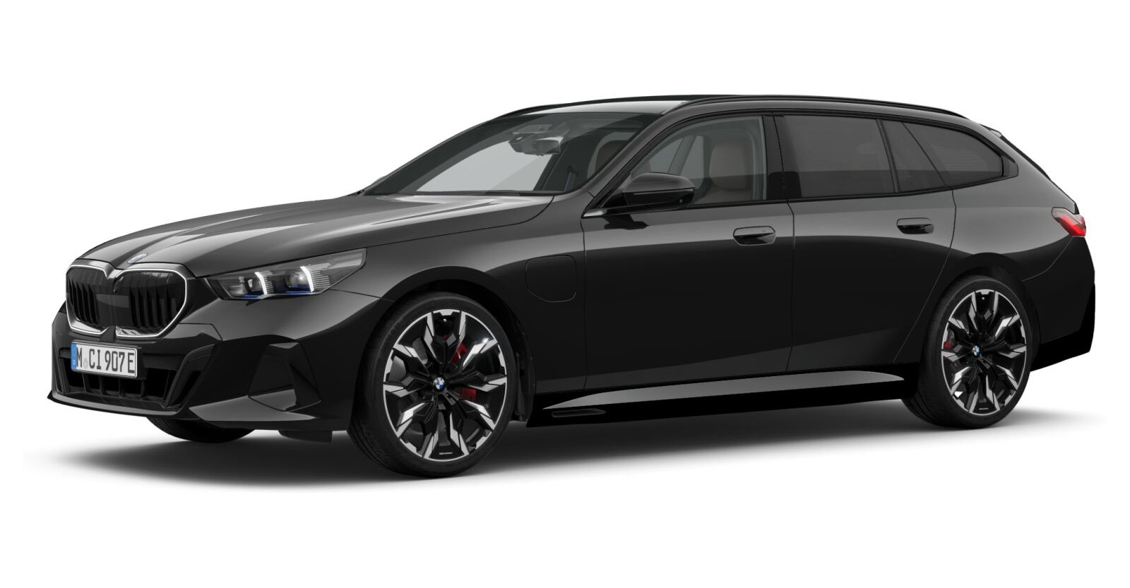 BMW BMW 5er in Schwarz von vorne BMW BMW 5er in Schwarz von vorne