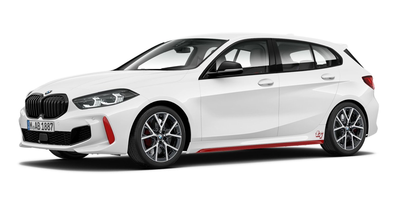 BMW BMW 1er in Weiß von vorne BMW BMW 1er in Weiß von vorne