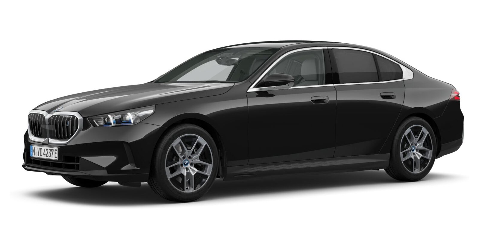 BMW BMW I in Schwarz von vorne