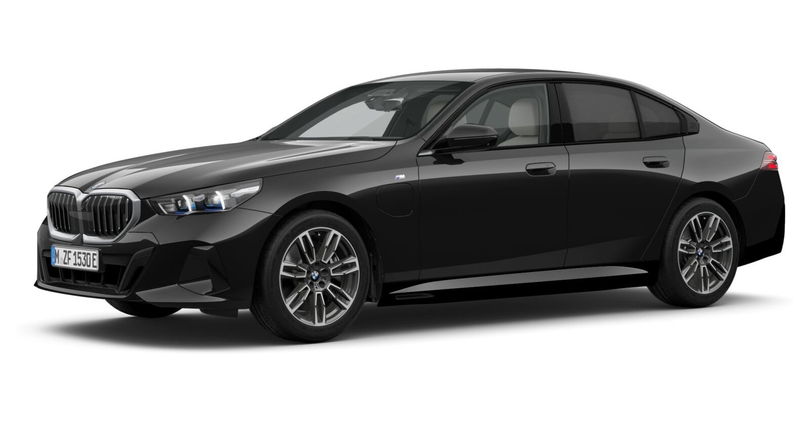 BMW BMW 5er in Schwarz von vorne BMW BMW 5er in Schwarz von vorne