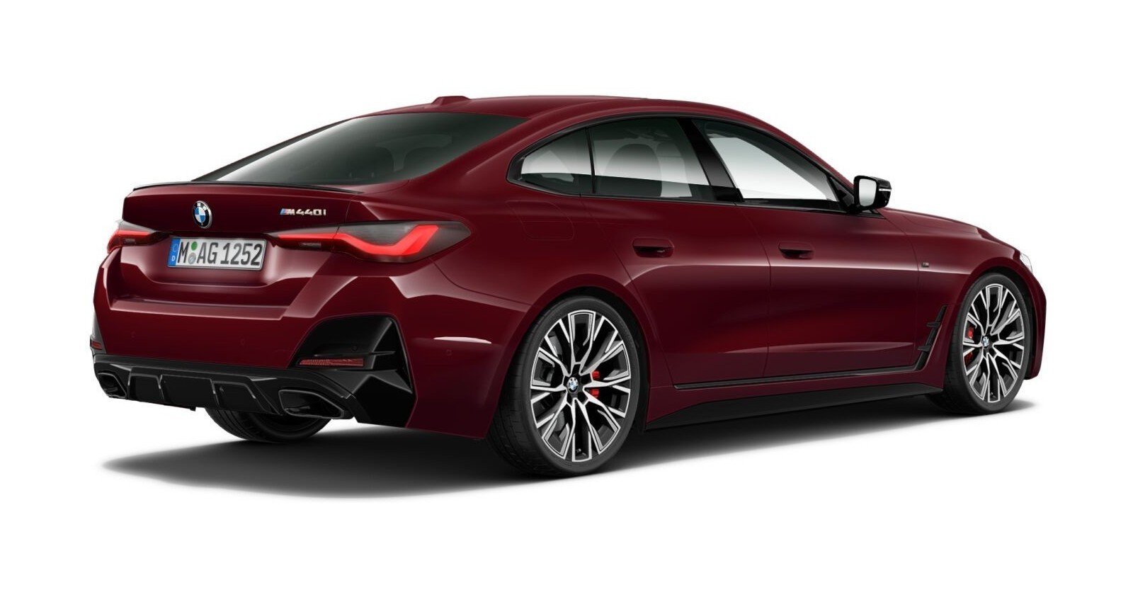 BMW BMW 4er in Rot von hinten BMW BMW 4er in Rot von hinten