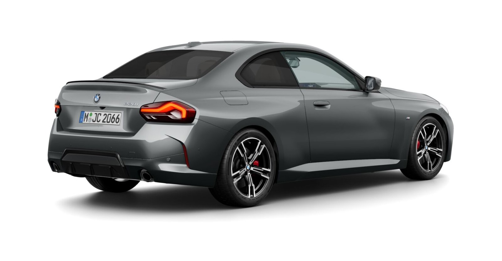BMW BMW 2er in Grau von hinten