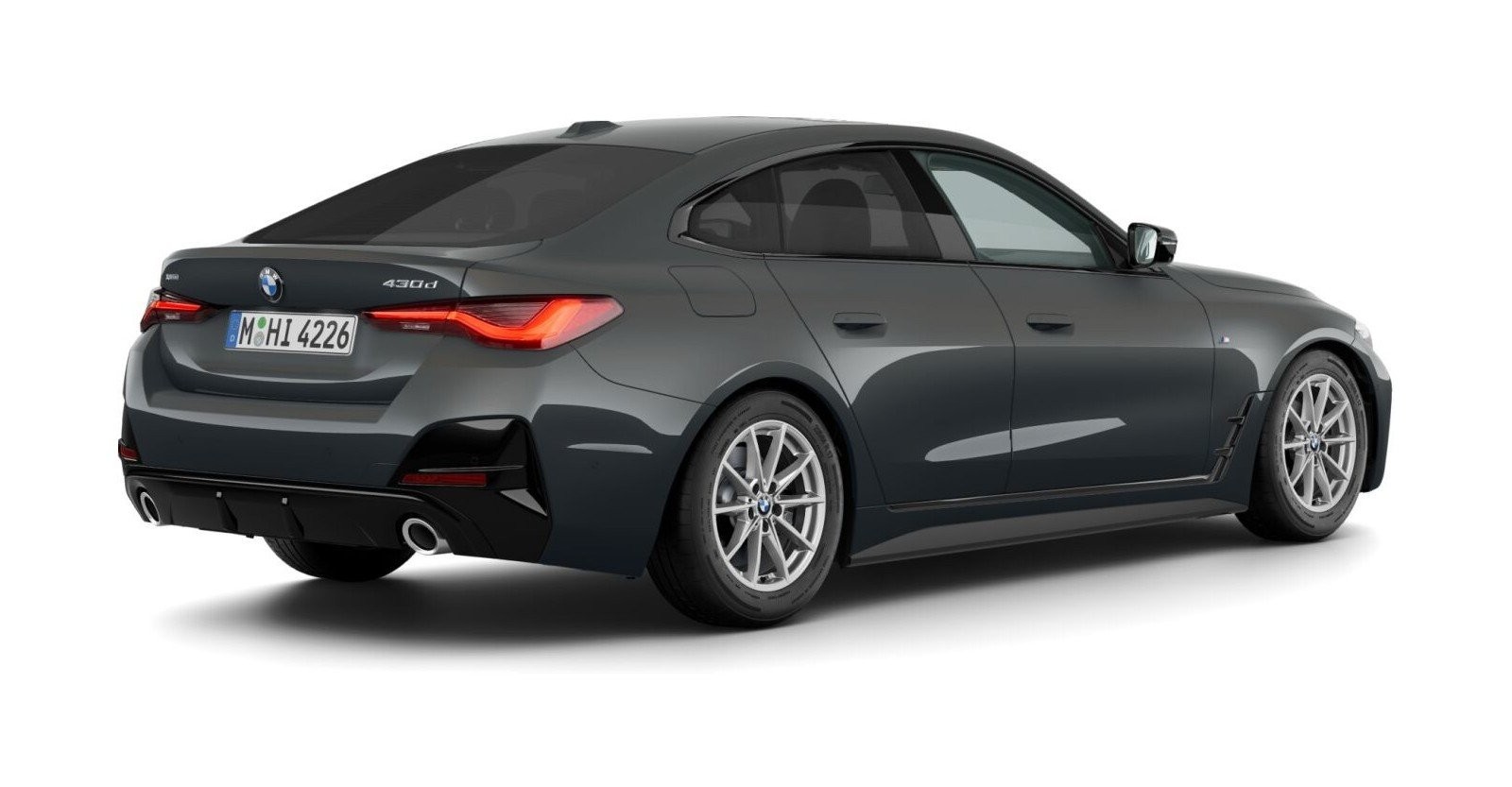 BMW BMW 4er in Grau von hinten BMW BMW 4er in Grau von hinten