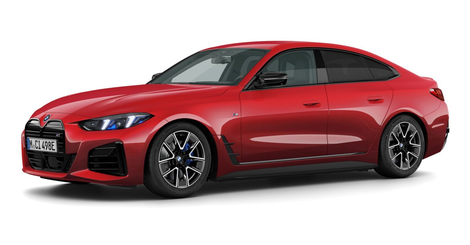 BMW BMW I in Rot von vorne