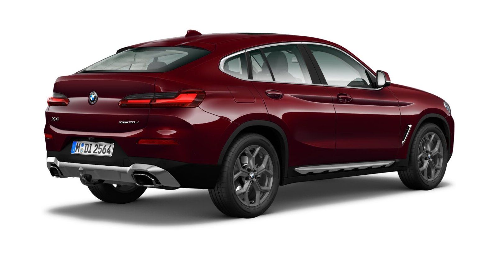 BMW BMW X in Rot von hinten BMW BMW X in Rot von hinten