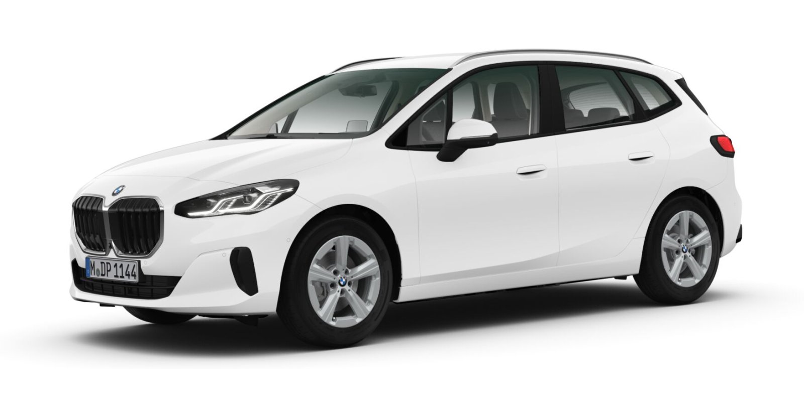 BMW 220i Active Tourer in Weiß von vorne