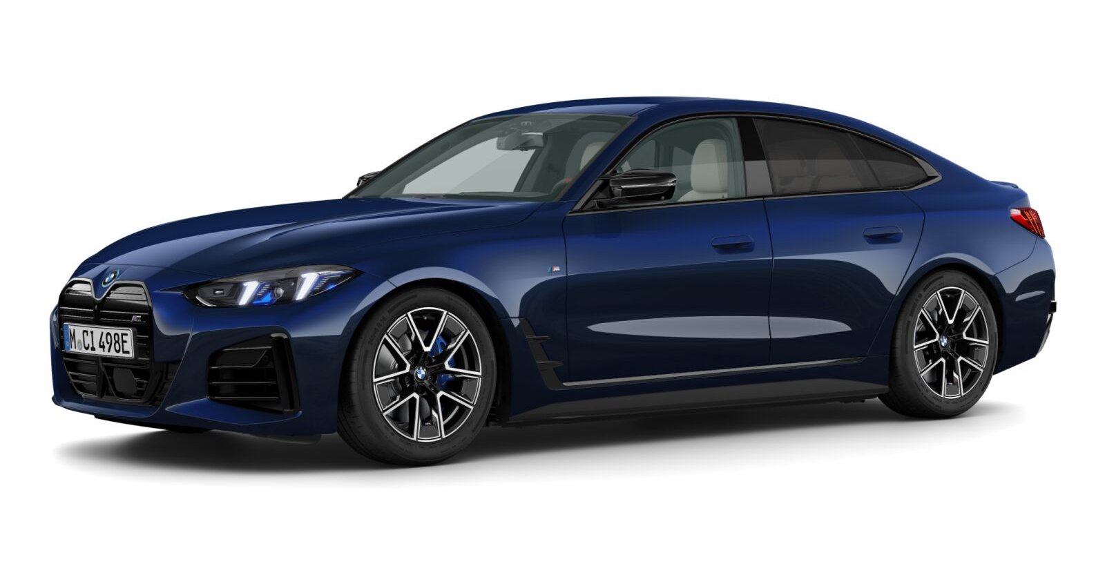BMW BMW I in Blau von vorne BMW BMW I in Blau von vorne