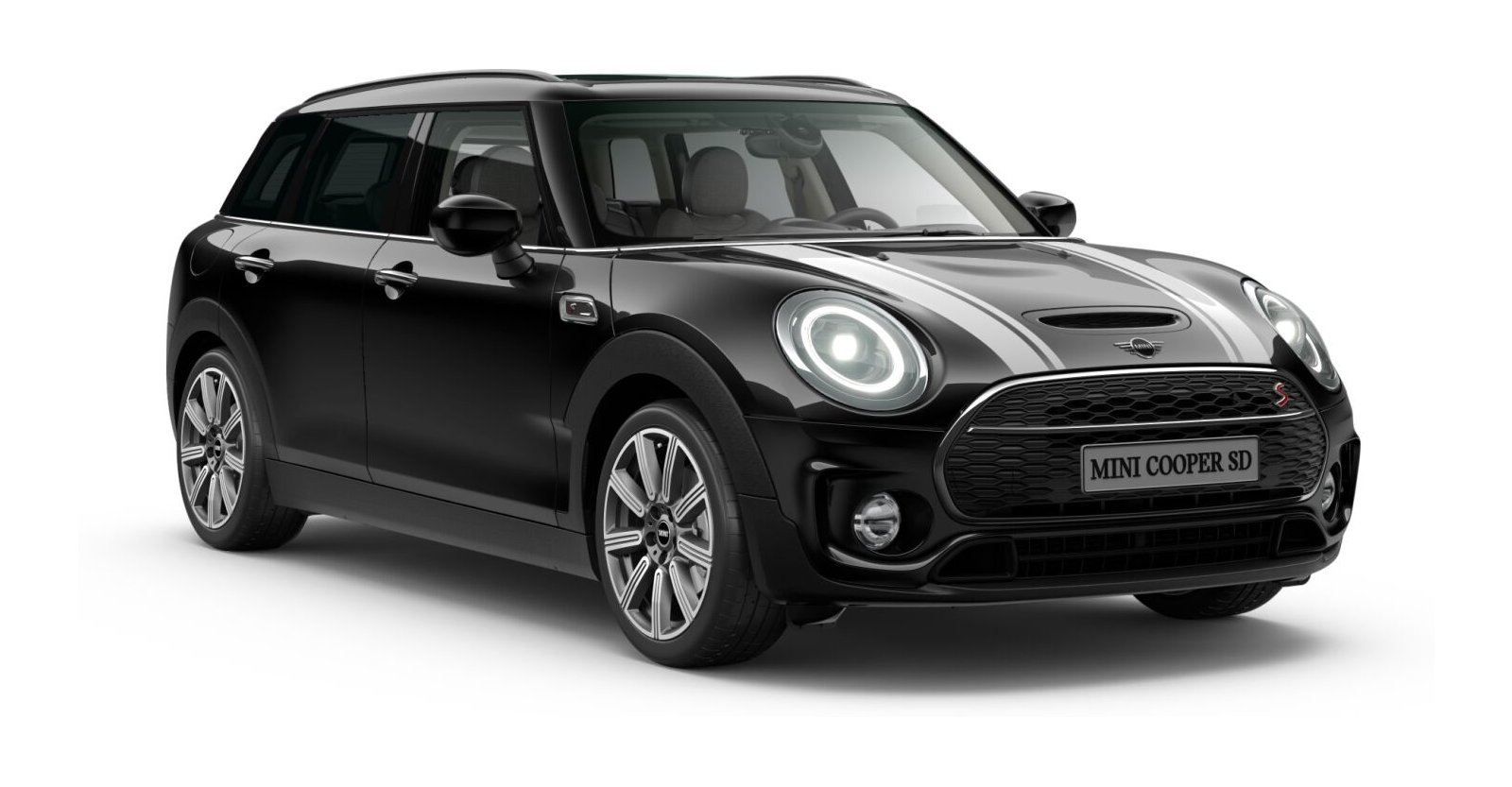 MINI Cooper SD Clubman in Schwarz von vorne