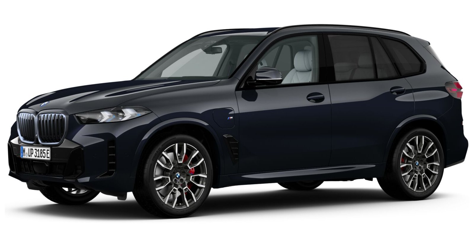 BMW X5 xDrive50e in Schwarz von vorne BMW X5 xDrive50e in Schwarz von vorne