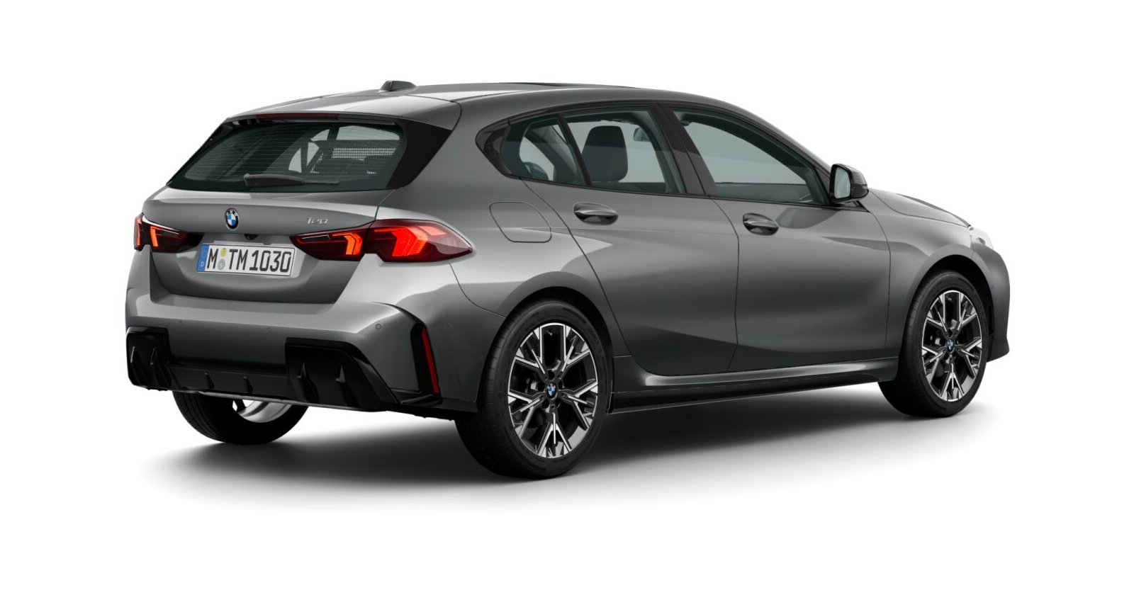 BMW BMW 1er in Grau von hinten