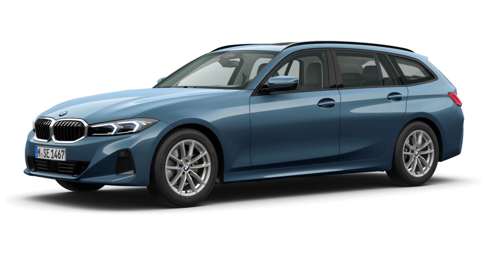 BMW BMW 3er in Blau von vorne