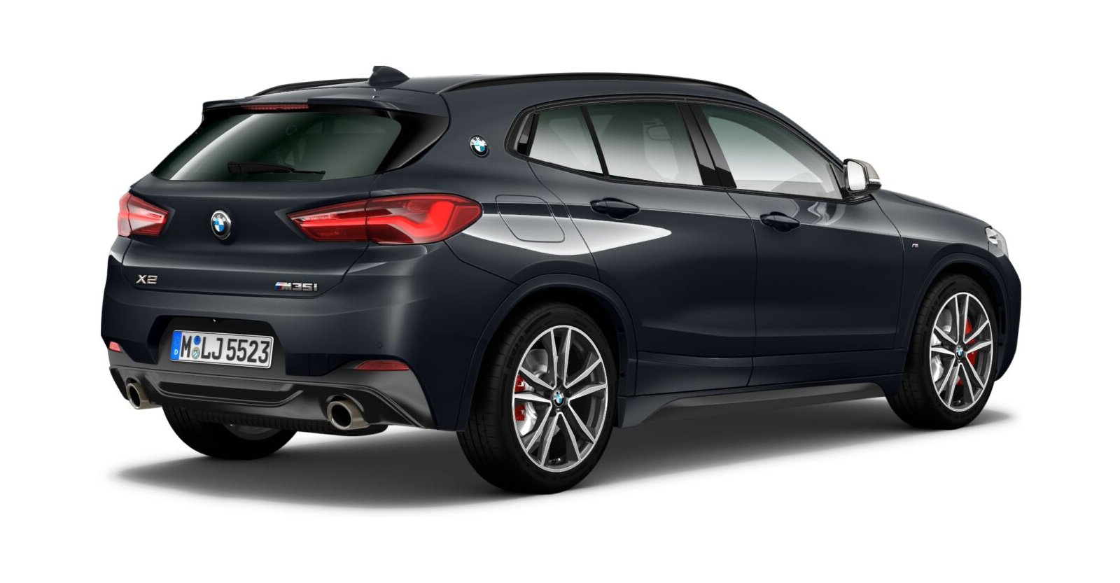 BMW BMW X in Grau von hinten BMW BMW X in Grau von hinten