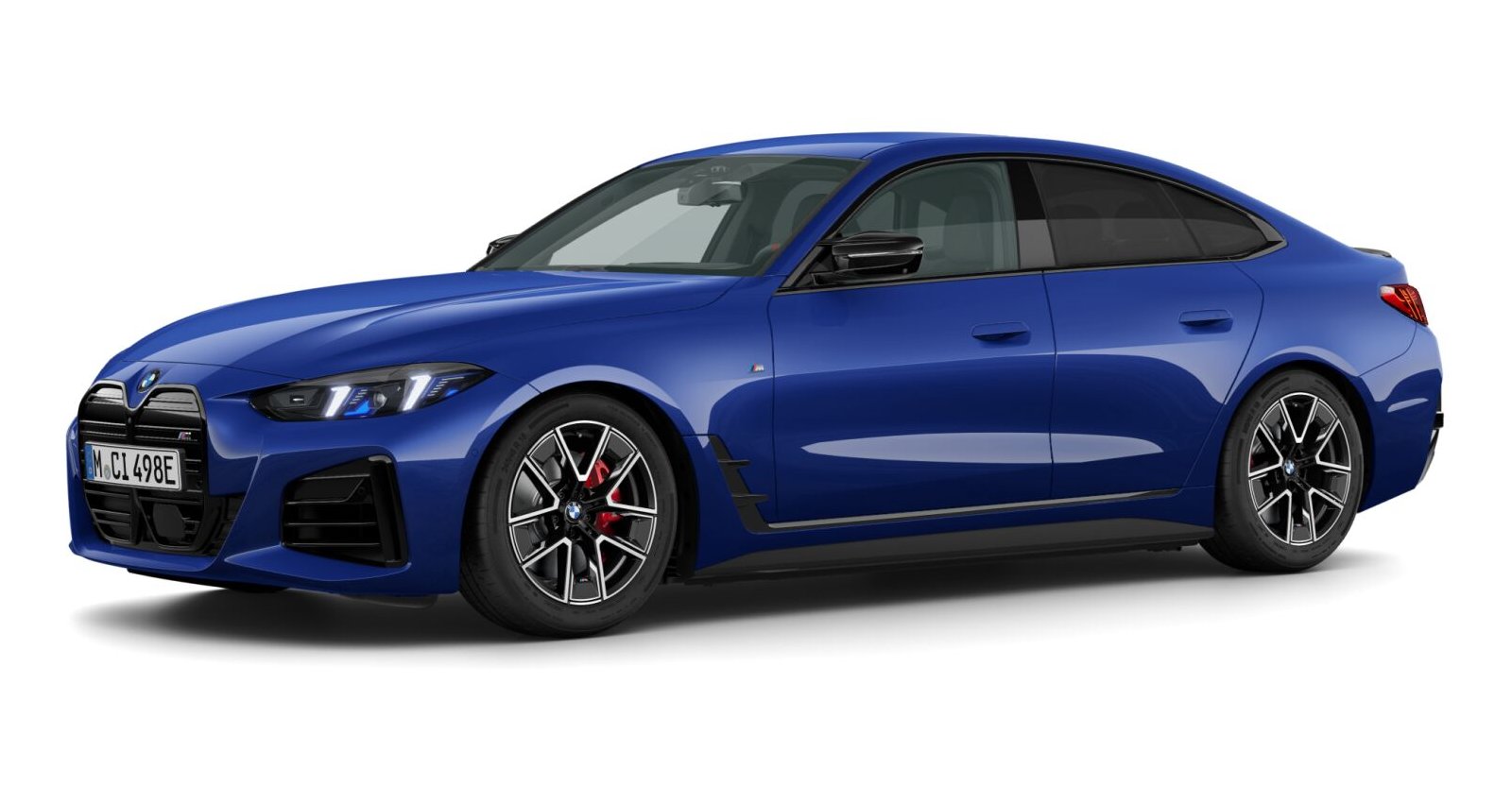 BMW BMW I in Blau von vorne
