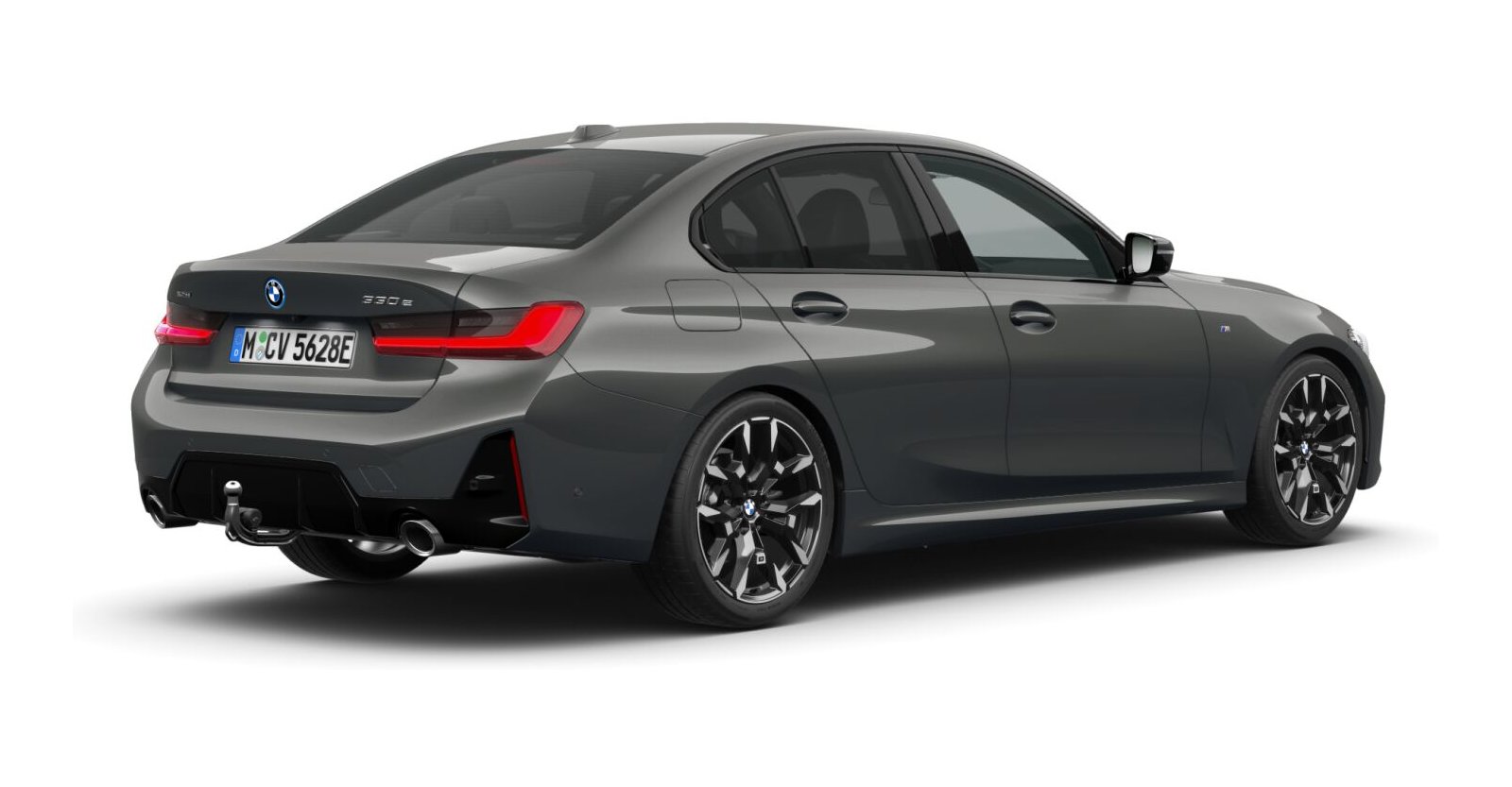 BMW BMW 3er in Grau von hinten BMW BMW 3er in Grau von hinten