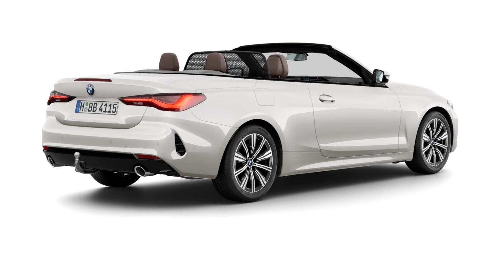 BMW BMW 4er in Weiß von hinten BMW BMW 4er in Weiß von hinten
