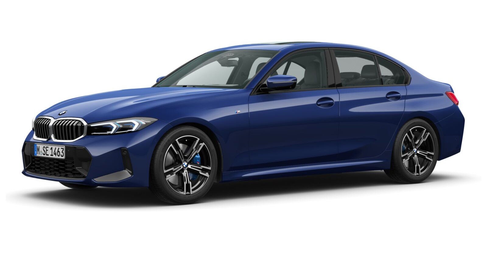 BMW BMW 3er in Blau von vorne BMW BMW 3er in Blau von vorne