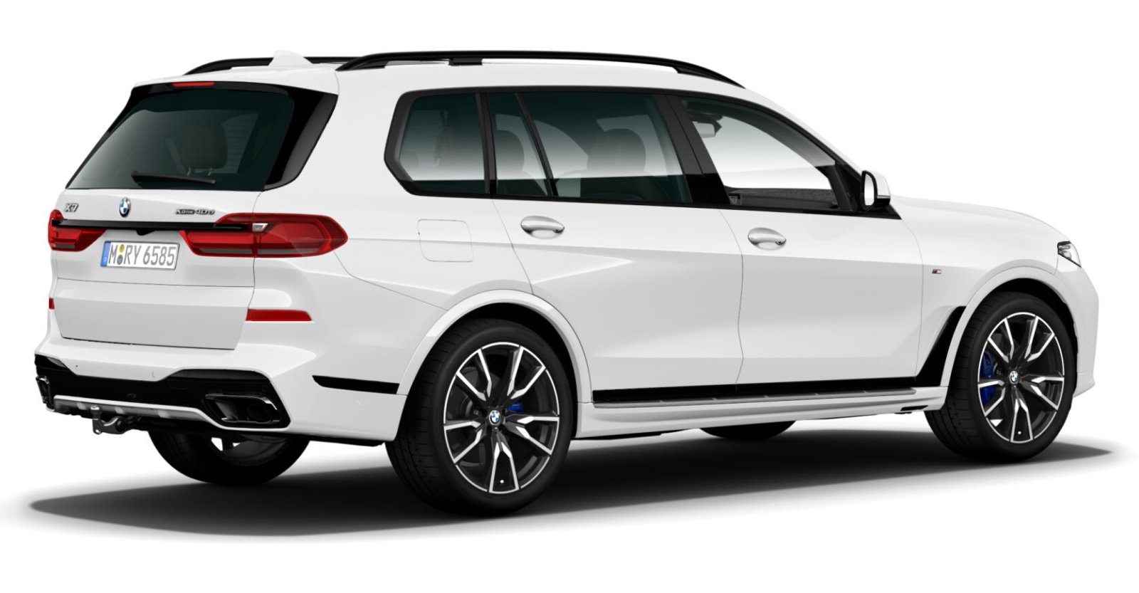 BMW BMW X in Weiß von hinten BMW BMW X in Weiß von hinten
