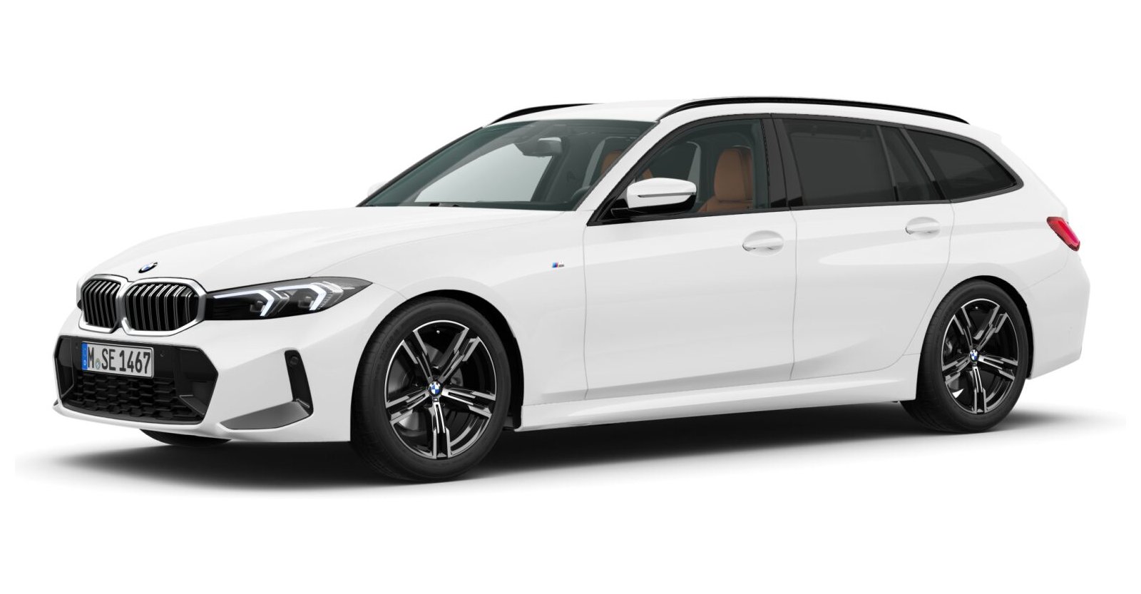 BMW BMW 3er in Weiß von vorne