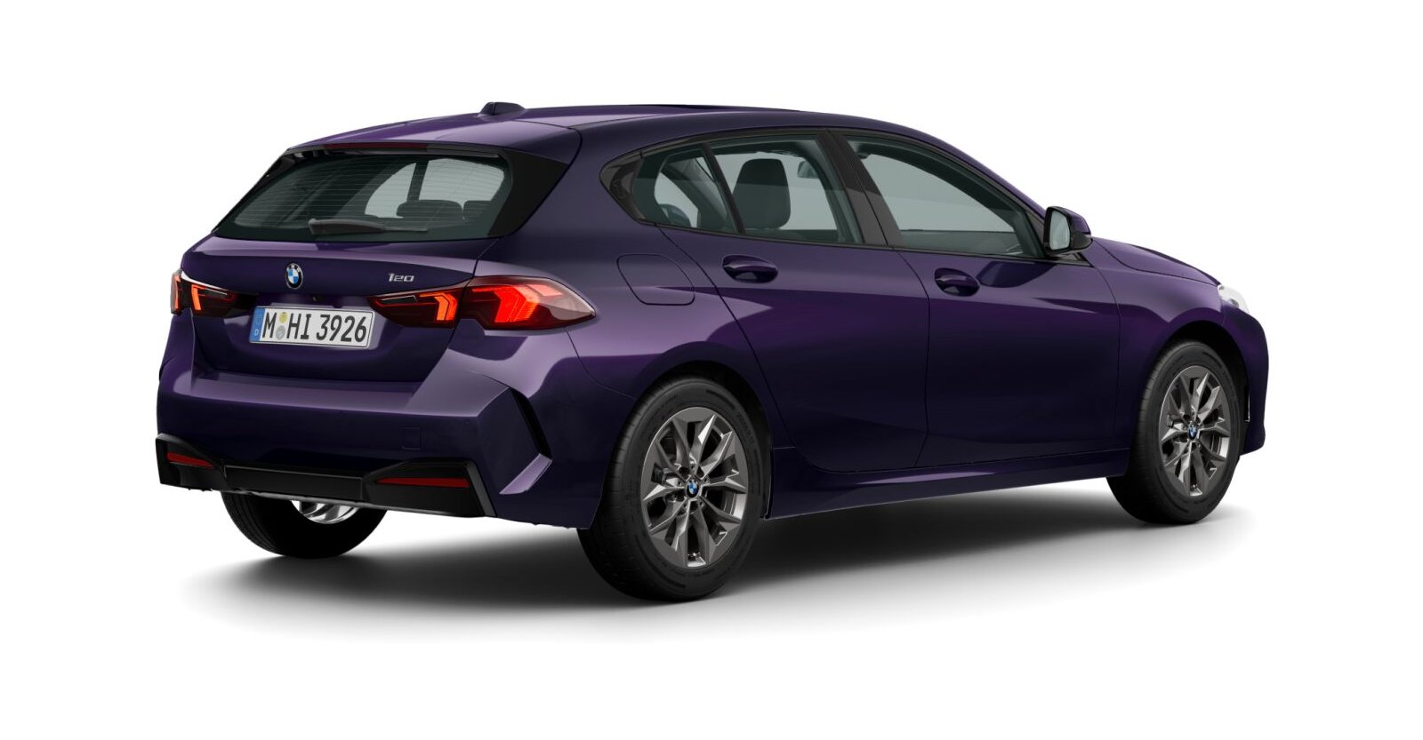 BMW BMW 1er in Blau von hinten