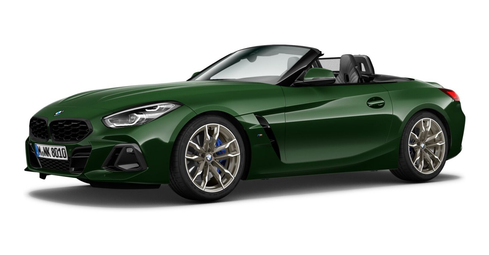 BMW Z4 M40i in Grün von vorne