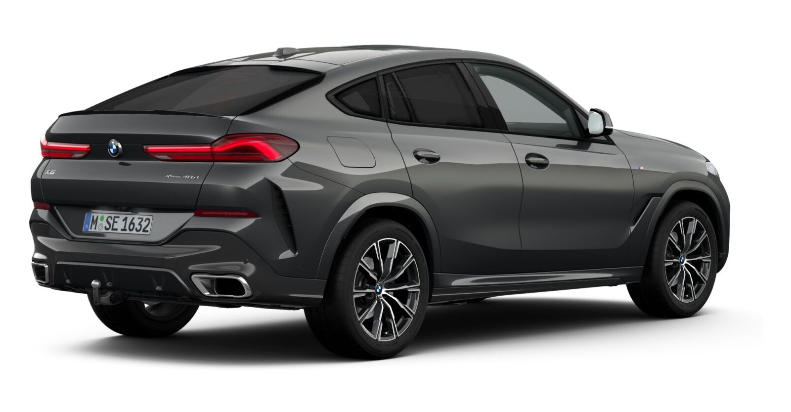 BMW BMW X in Grau von hinten