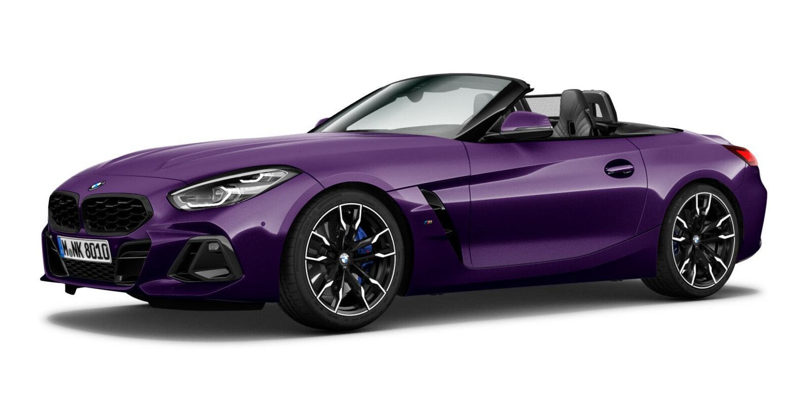 BMW BMW Z in Lila von vorne