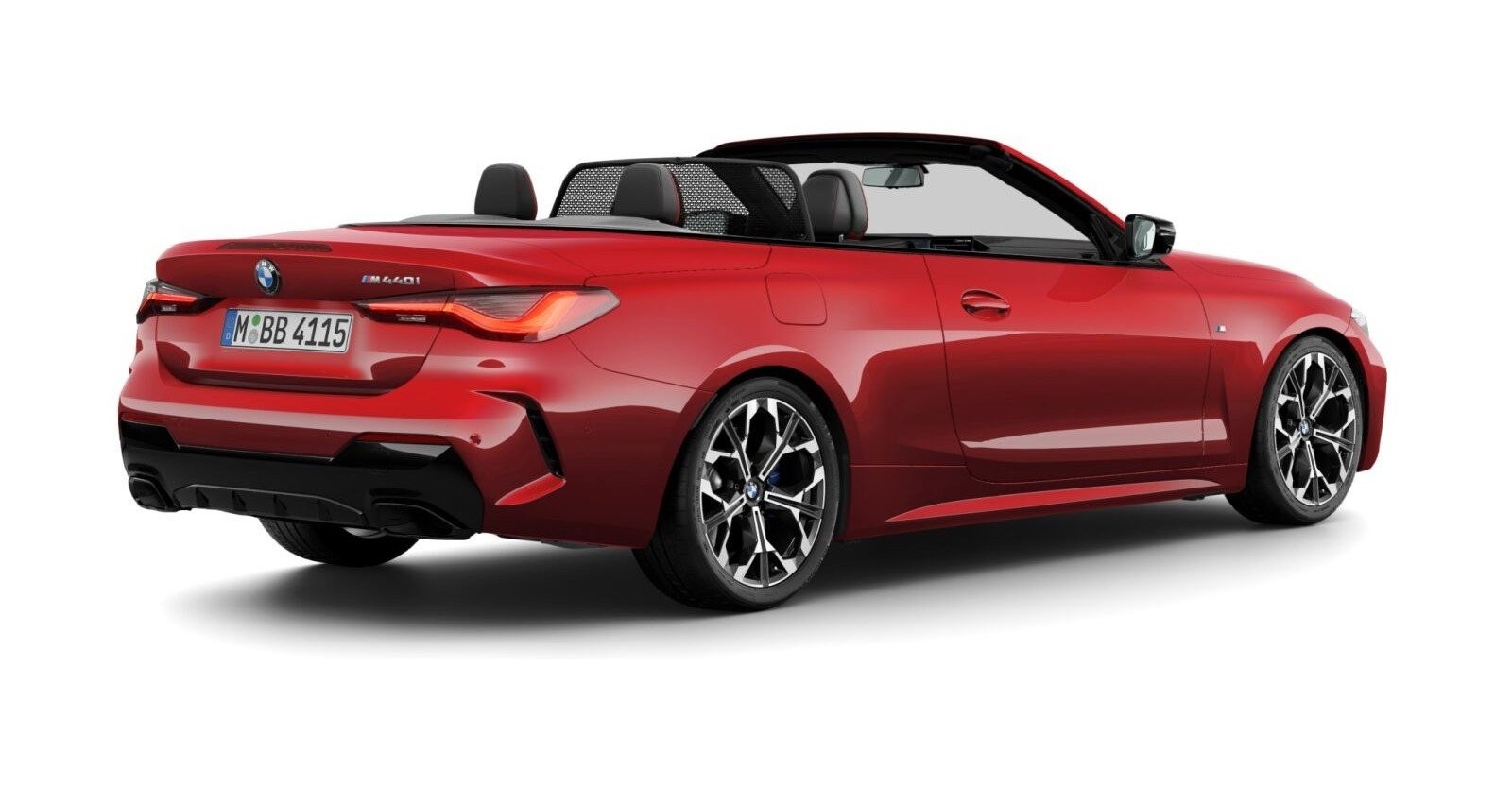 BMW BMW 4er in Rot von hinten BMW BMW 4er in Rot von hinten