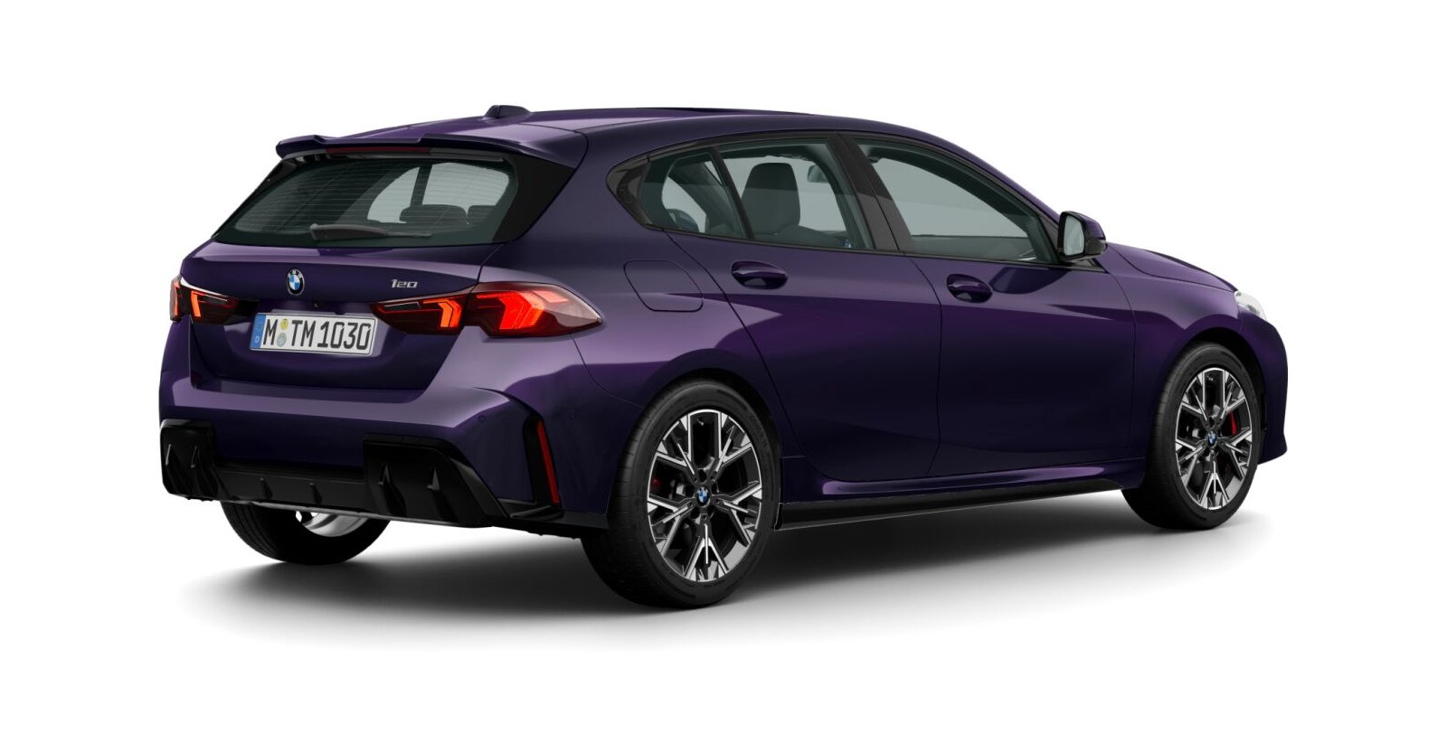 BMW BMW 1er in Lila von hinten