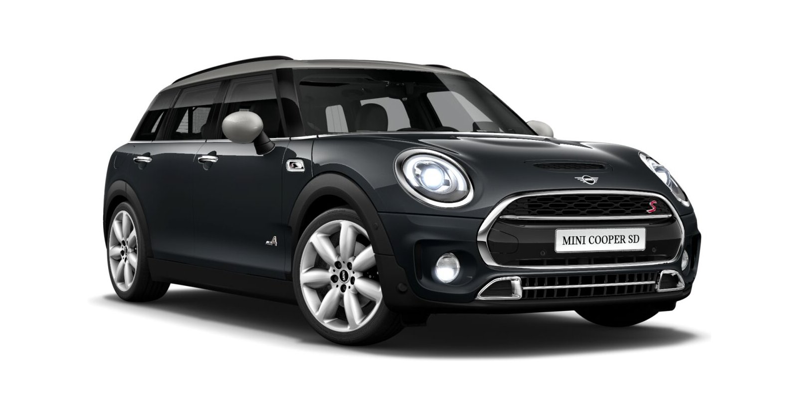 MINI Cooper SD Clubman ALL4 in Grau von vorne