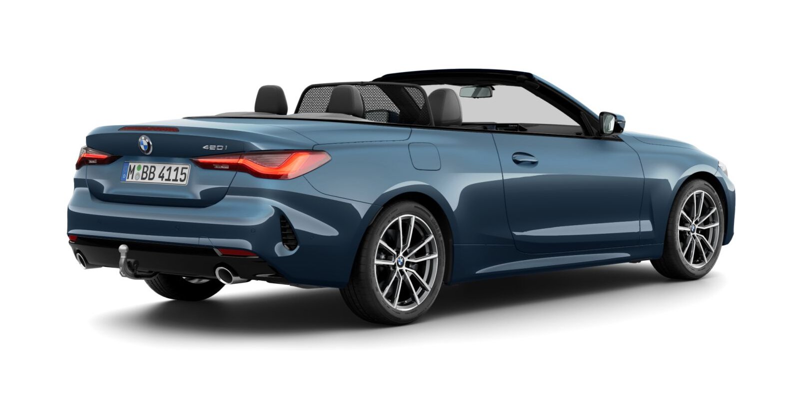 BMW BMW 4er in Blau von hinten BMW BMW 4er in Blau von hinten