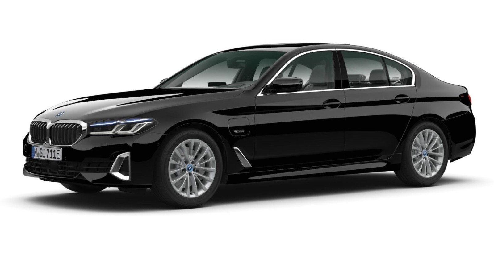 BMW BMW 5er in Schwarz von vorne BMW BMW 5er in Schwarz von vorne