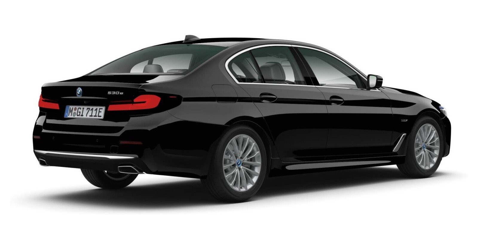 BMW BMW 5er in Schwarz von hinten BMW BMW 5er in Schwarz von hinten