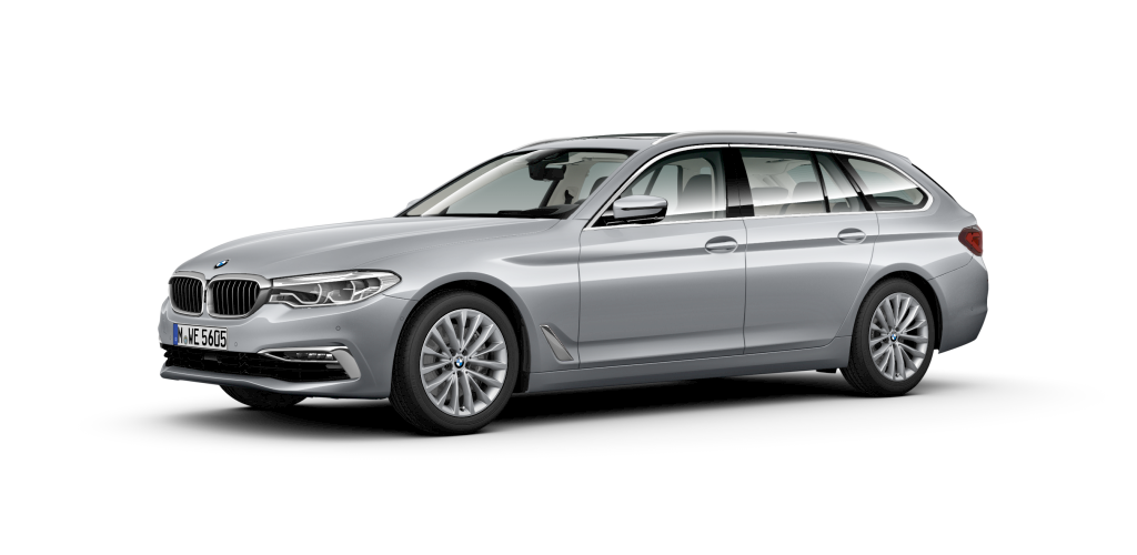 BMW BMW 5er in Silber von vorne BMW BMW 5er in Silber von vorne