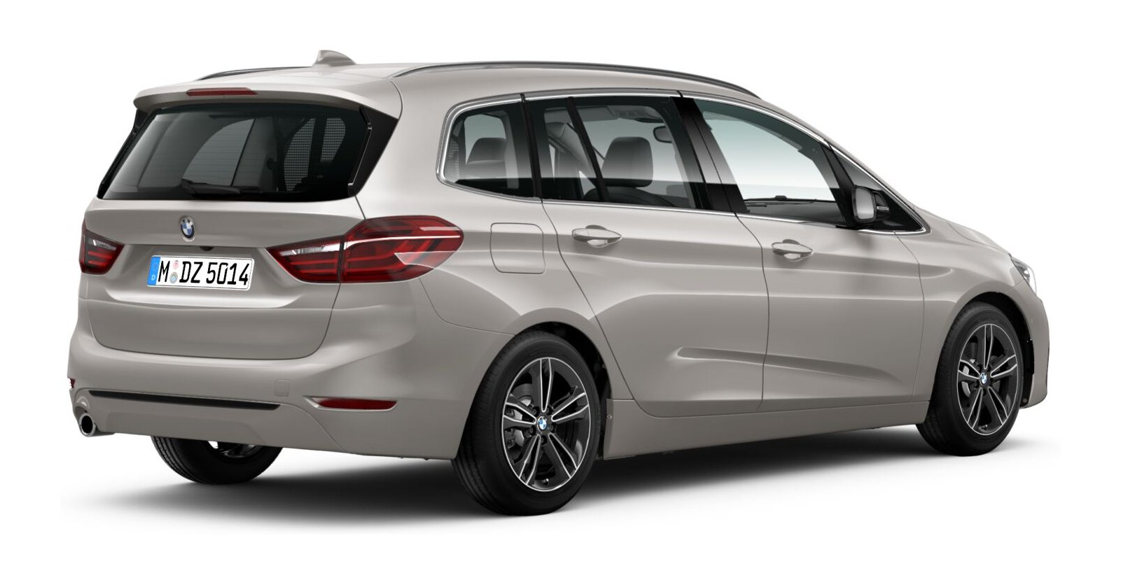 BMW BMW 2er in Silber von hinten BMW BMW 2er in Silber von hinten