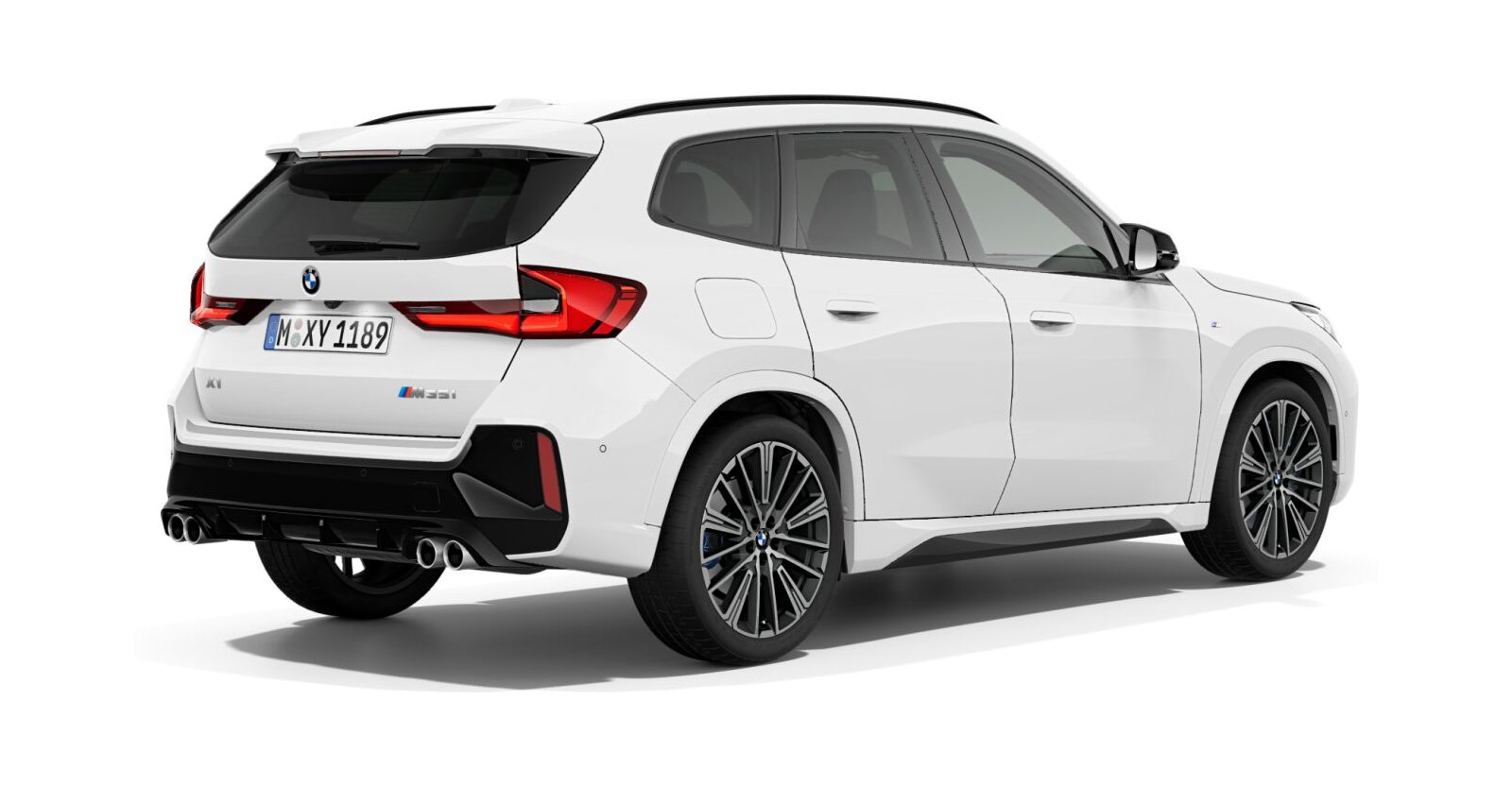 BMW BMW X in Weiß von hinten BMW BMW X in Weiß von hinten