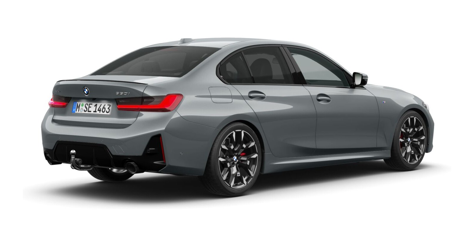 BMW BMW 3er in Grau von hinten BMW BMW 3er in Grau von hinten